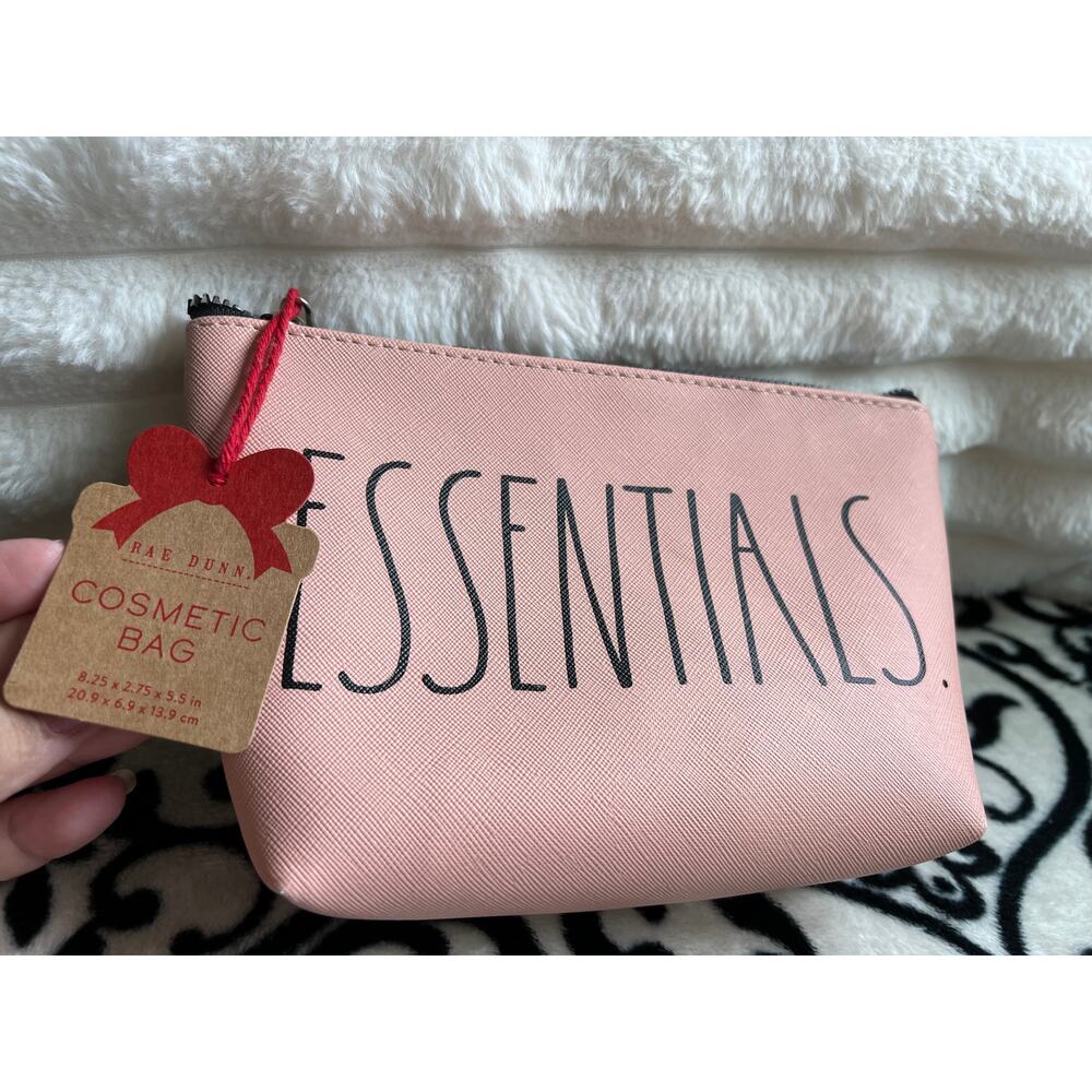 NWT Rae Dunn Essentials Peach Make Up Bag RETIRED HTF
